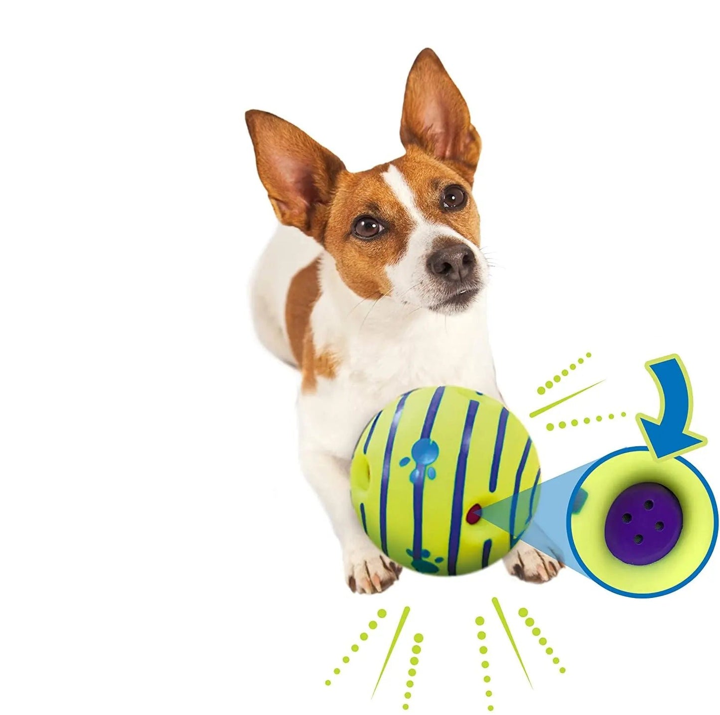 Wobble Wag Giggle Glow Ball - Interactive Dog Toy with Sounds