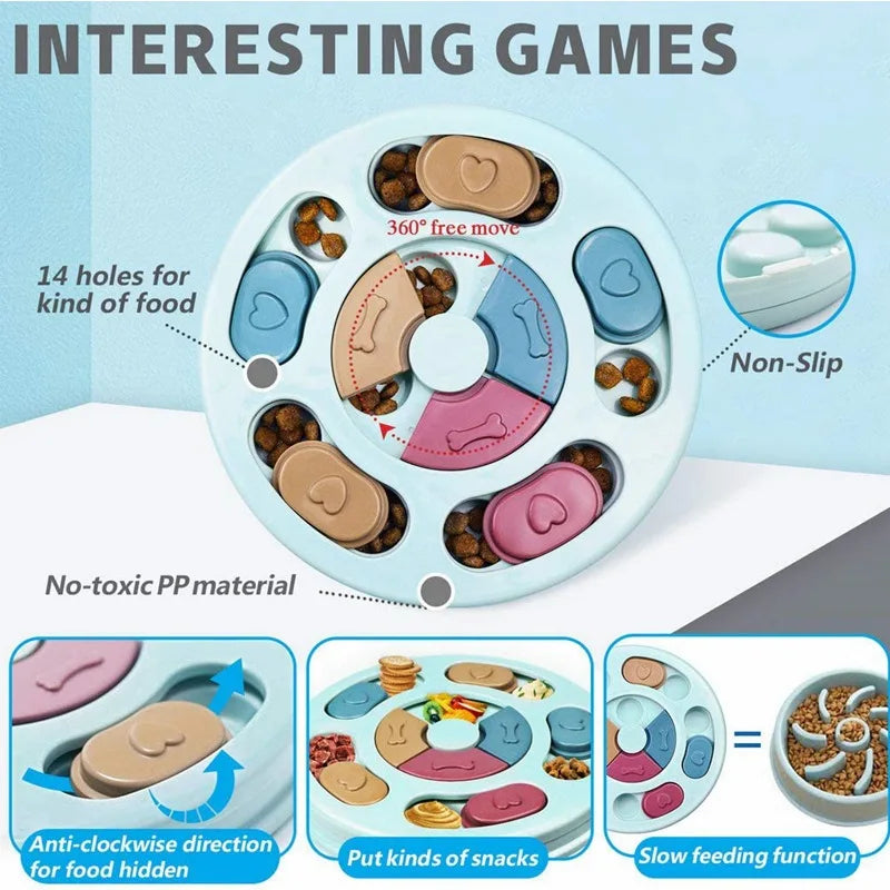 Dog Food Hiding Bowl - Slow Food Training & Educational Toy