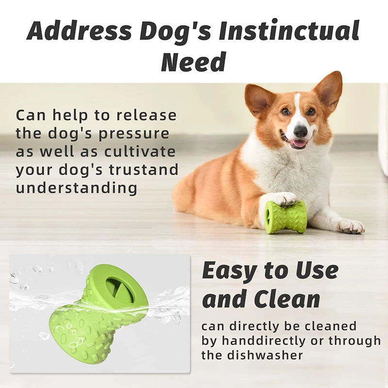 Benepaw Food Dispensing Dog Toy - Durable, Non-Toxic Rubber