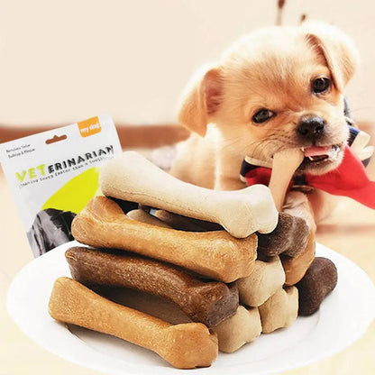 30Pcs Cowhide Bone Dog Toys - Teeth Cleaning Stick Treats for Dogs