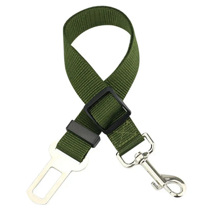 Adjustable Pet Car Seat Belt - Dog Harness Lead Clip for Safety in Vehicles