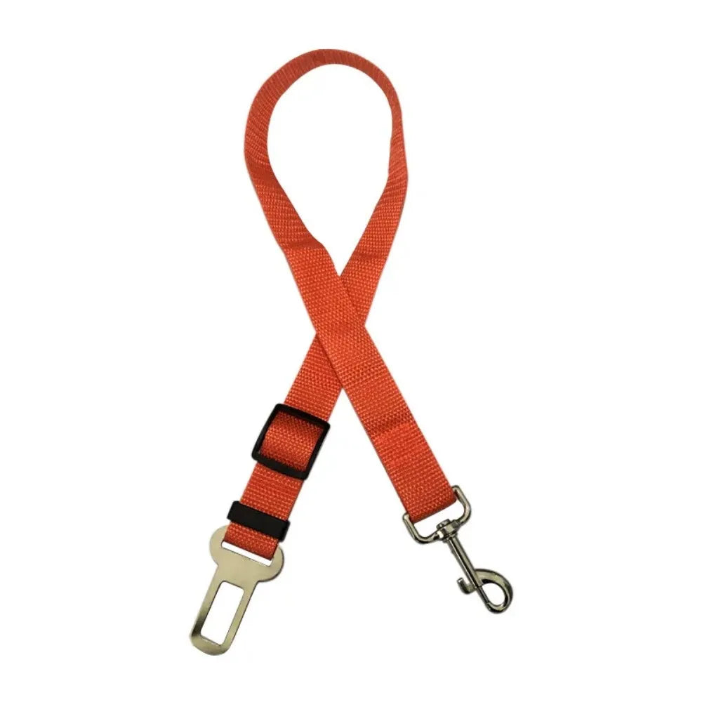 Adjustable Pet Car Seat Belt - Dog Harness Lead Clip for Safety in Vehicles