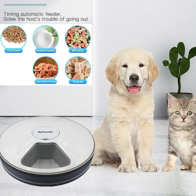 Automatic Pet Feeder with Portion Control for Dogs and Cats