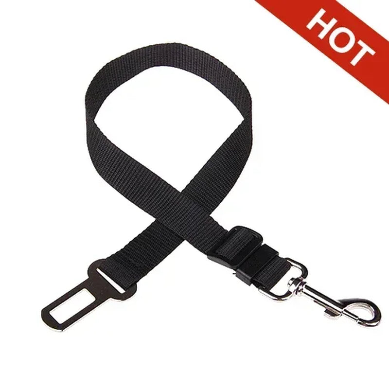 Adjustable Pet Car Seat Belt - Dog Harness Lead Clip for Safety in Vehicles