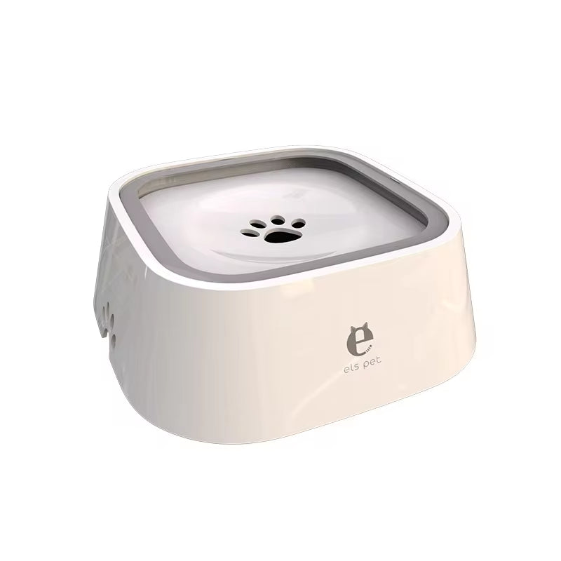 Dog Drinking Water Bowl Floating Non-Wetting Mouth