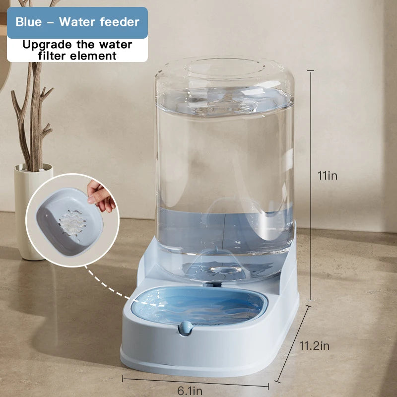 Automatic Pet Feeding Water Dispenser - Large Capacity for Cats and Dogs