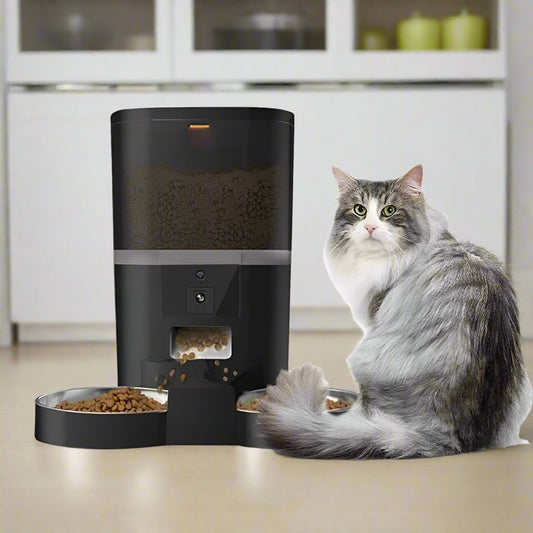 4L Smart Pet Feeder - Automatic Dog and Cat Food Dispenser with Camera and Remote Feeding