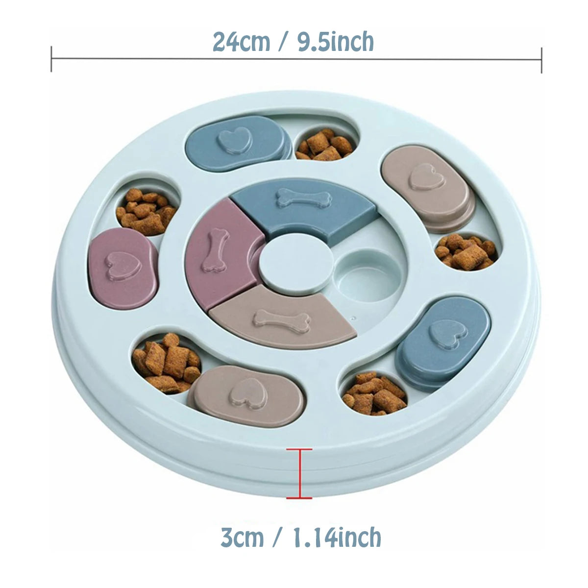 Dog Food Hiding Bowl - Slow Food Training & Educational Toy