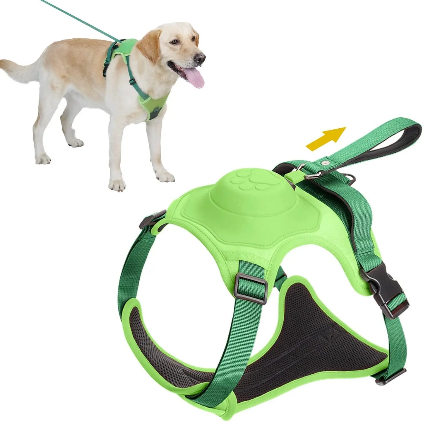 Dog Harness and Retractable Leash Set - All-in-One