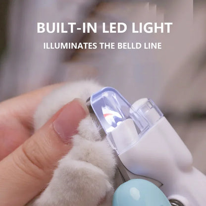 Professional Pet Nail Clippers with LED Light