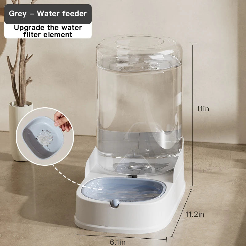 Automatic Pet Feeding Water Dispenser - Large Capacity for Cats and Dogs