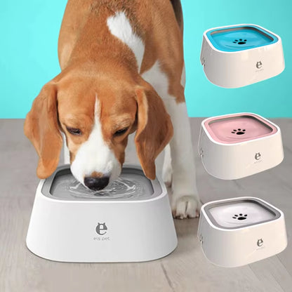 Dog Drinking Water Bowl Floating Non-Wetting Mouth