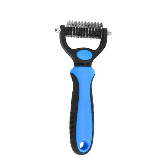 Professional Pet Deshedding Brush - Hair Remover and Knot Cutter for Dogs and Cats