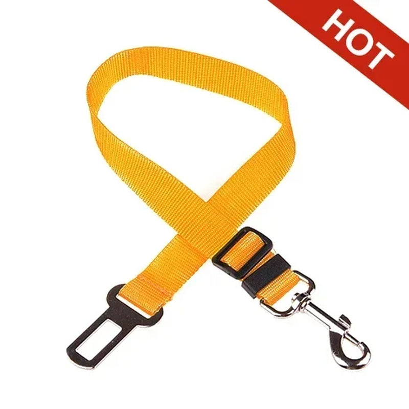 Adjustable Pet Car Seat Belt - Dog Harness Lead Clip for Safety in Vehicles