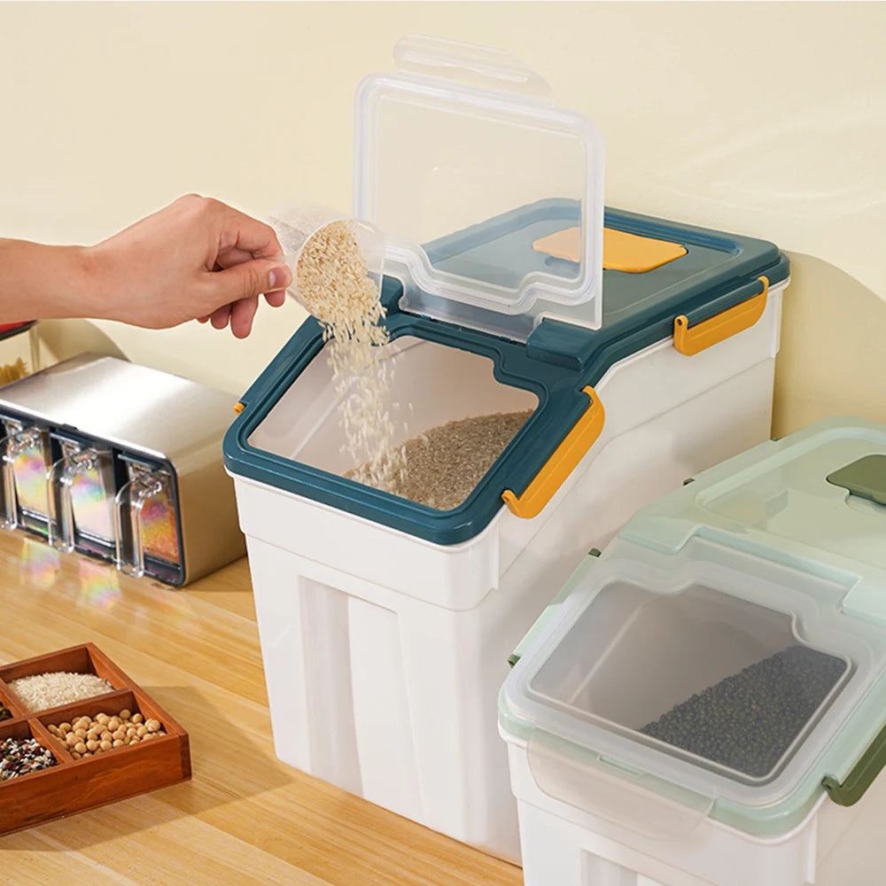 Sealed Pet Food Storage Container, Moisture-Proof Grain Storage Box