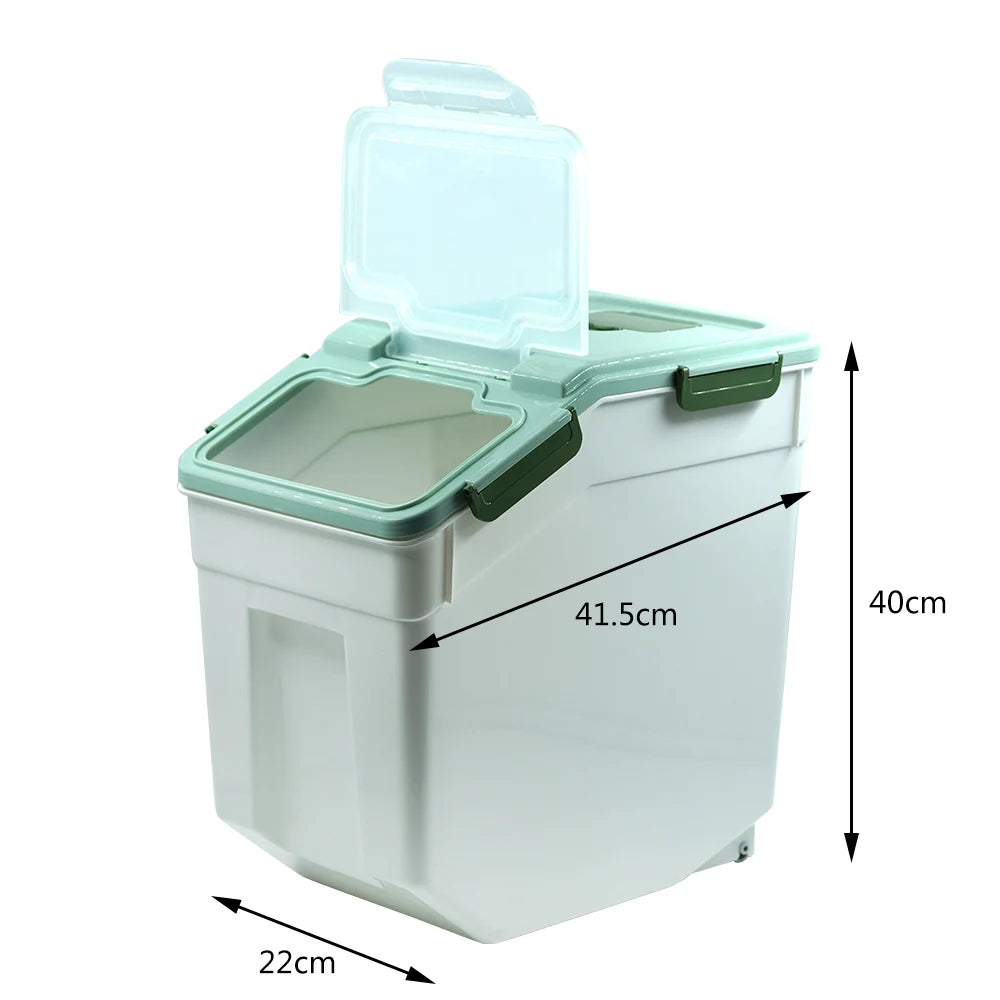 Sealed Pet Food Storage Container, Moisture-Proof Grain Storage Box