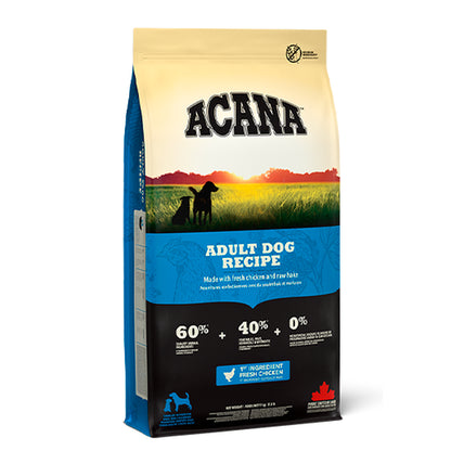 ACANA Adult Dog Recipe - Premium Adult Dog Food | 11.4Kg/25Lb