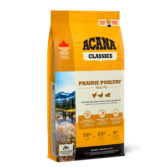 ACANA Prairie Poultry Recipe - Premium Poultry-Based Dog Food | 14.5Kg/31.9Lb