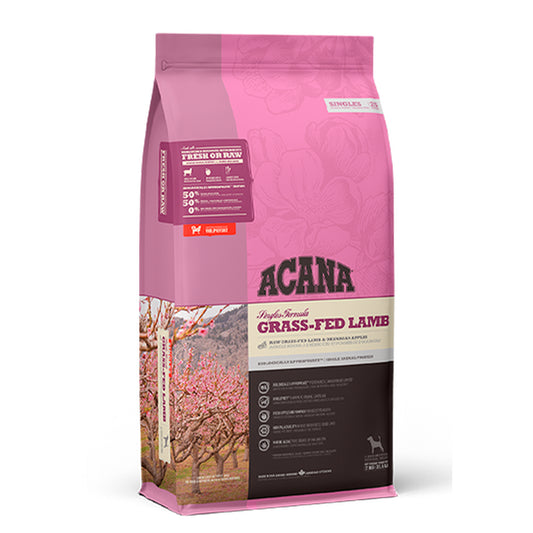 ACANA Grass-Fed Lamb Recipe - Premium Limited Ingredient Dog Food | 11.4Kg/25Lb