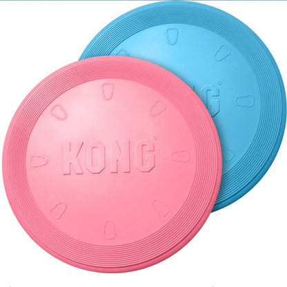 KONG Puppy Flyer Dog Toy - Blue/Pink