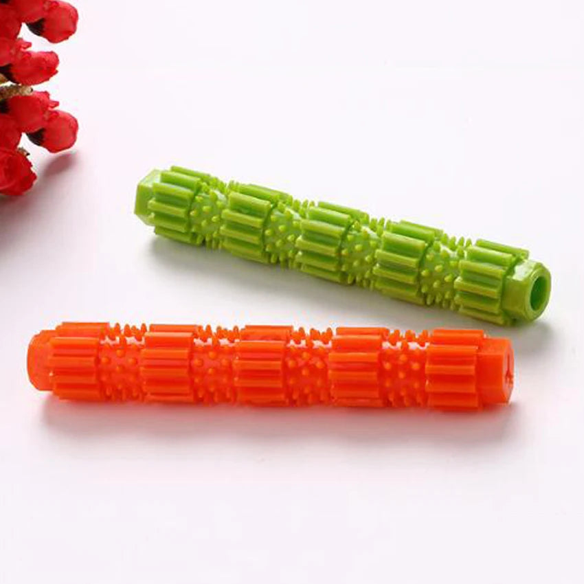 Rubber Chew Toy for Dogs, Squeaky Dispenser for Dental Cleaning