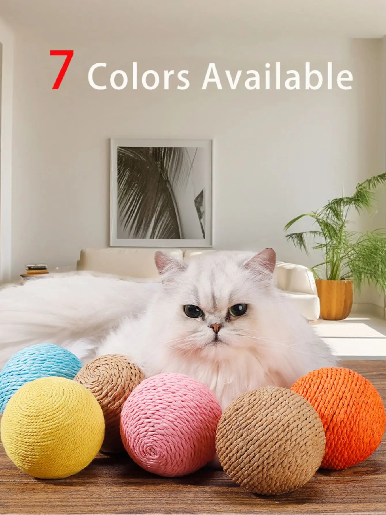 Interactive Sisal Scratching Ball for Cats