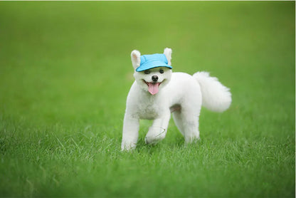 Dog Sun Hat - Adjustable Baseball Cap with Ear Holes for Small, Medium, and Large Dogs