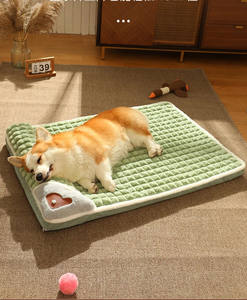 Plaid Pet Bed for Cats and Small Dogs