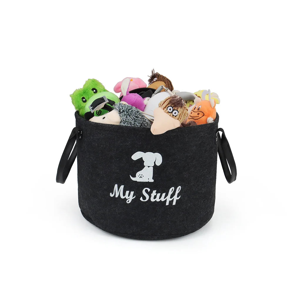 Dog Clothes Storage Basket, Pet Accessory Container, Organizing Case for Home