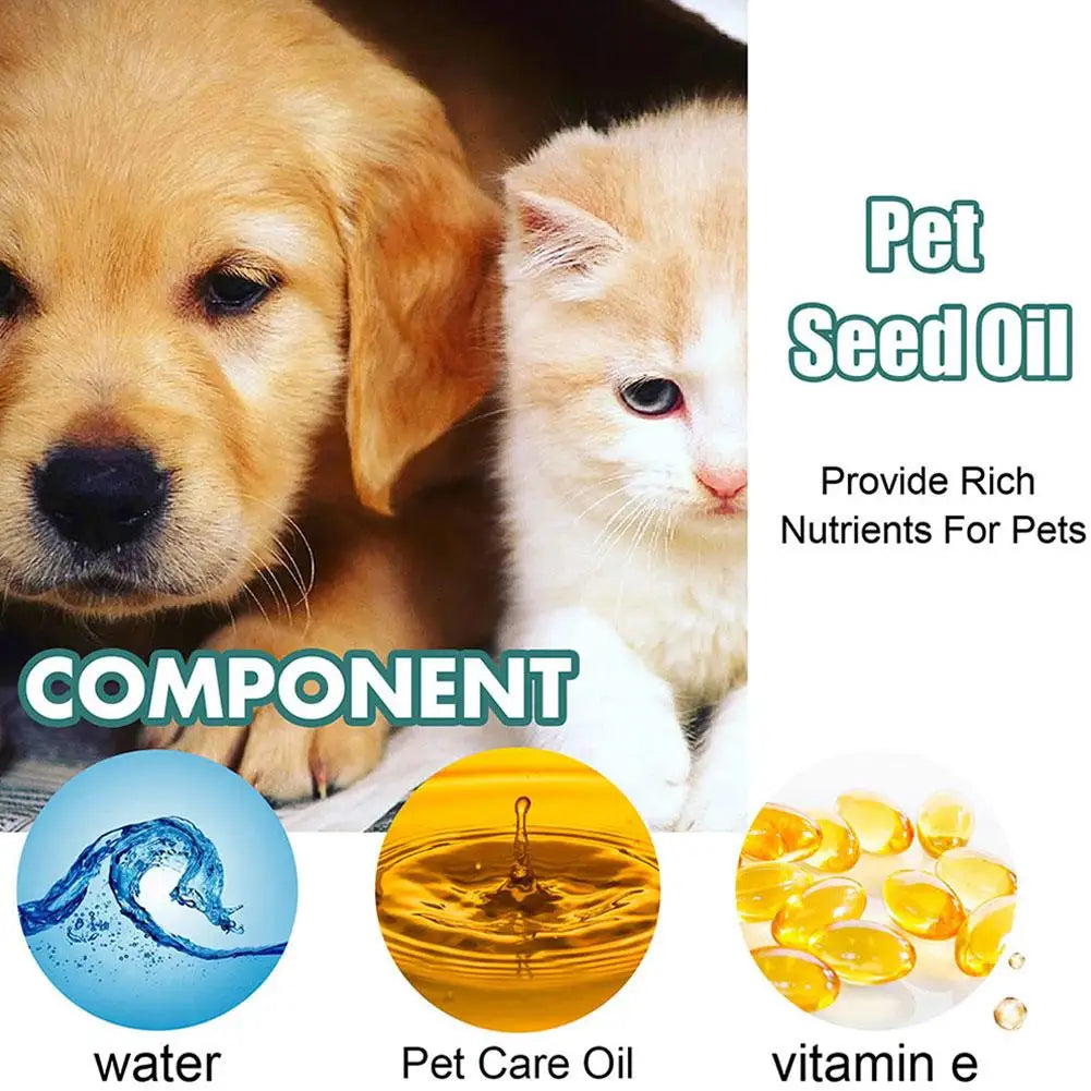 Natural Seed Oil for Pets - Pain & Anxiety Relief, High Purity, 30ml