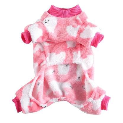 Themed Warm Pajamas for Small Dogs, Pomeranian Onesies