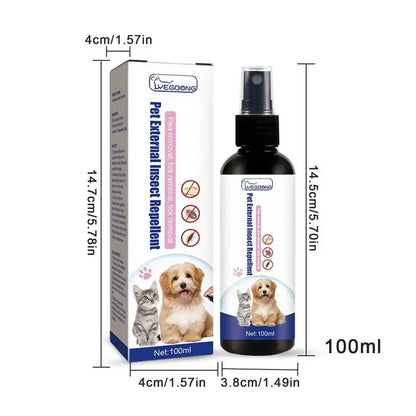 Flea Drops for Dogs and Cats - 100ml, Safe Insecticide for Home, Flea, Tick, and Lice Prevention