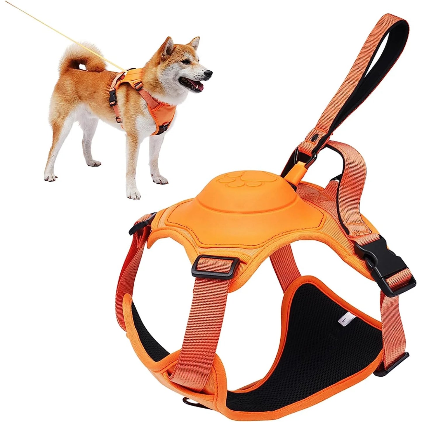 Dog Harness and Retractable Leash Set - All-in-One