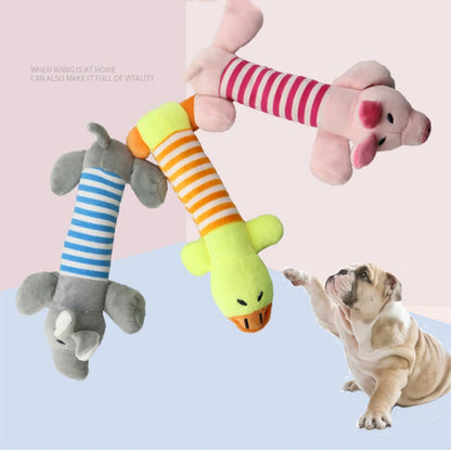 Animal-Shaped Plush Toy for Dogs, Bite-Resistant and Squeaky Toy for Small Dogs