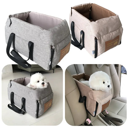 Portable Car Seat Bed for Small Dogs and Cats