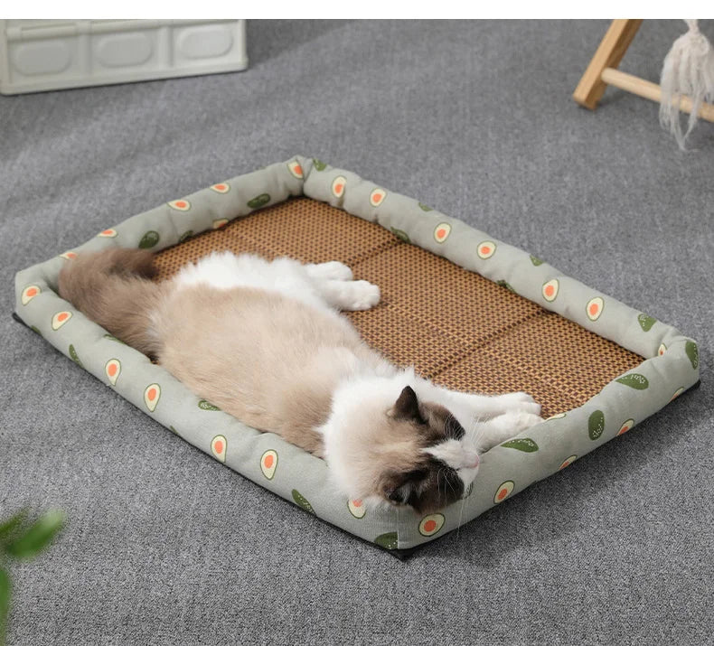 Rattan Cooling Mat for Cats and Small Dogs