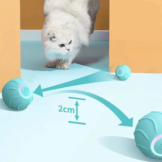 Smart Rolling Ball Toy for Cats, USB Powered