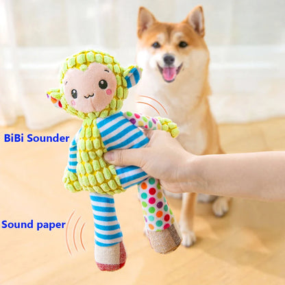 Bite-Resistant Puzzle Plush Toy for Dogs and Cats, Dental Chew Toy for Teeth Cleaning