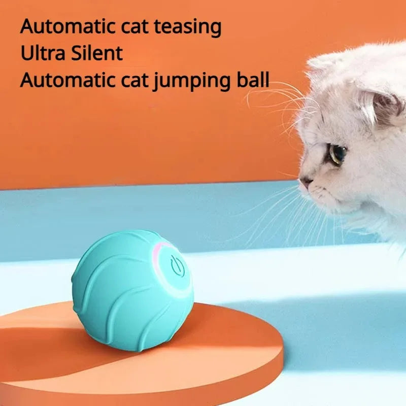 Smart Rolling Ball Toy for Cats, USB Powered