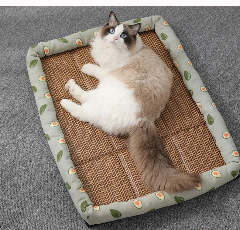 Rattan Cooling Mat for Cats and Small Dogs