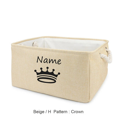 Dog Paw Toy Basket, Personalized Pet Storage Box for Cat and Dog Toys