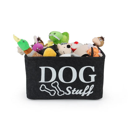 Dog Clothes Storage Basket, Pet Accessory Container, Organizing Case for Home