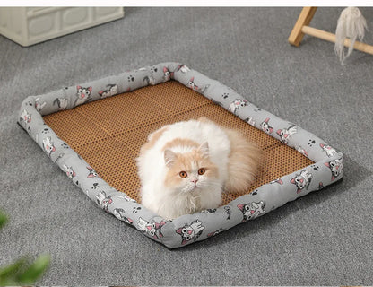 Rattan Cooling Mat for Cats and Small Dogs