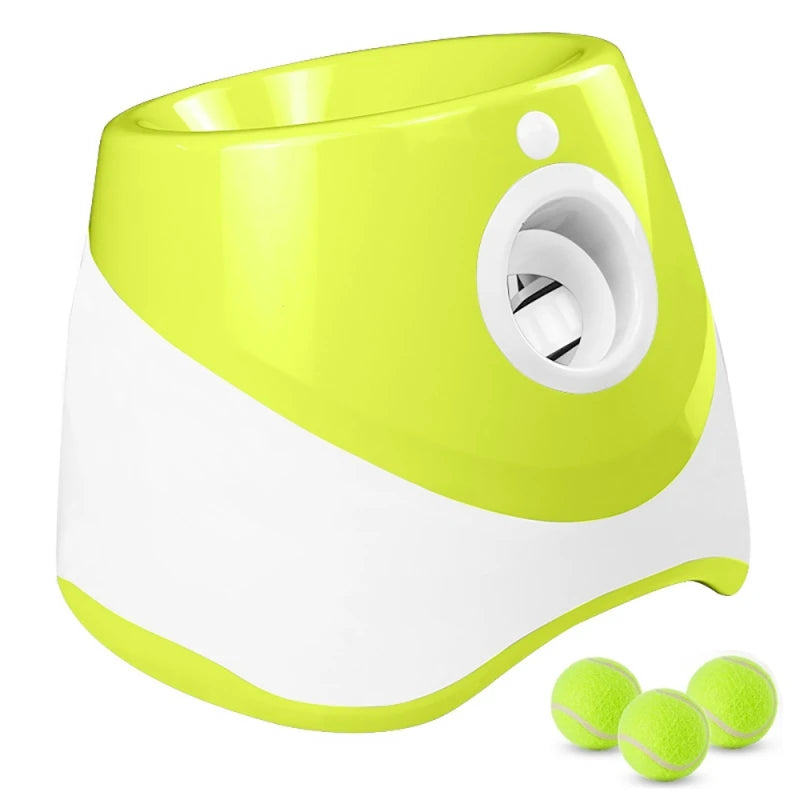 Automatic Dog Tennis Ball Launcher - Rechargeable, Interactive