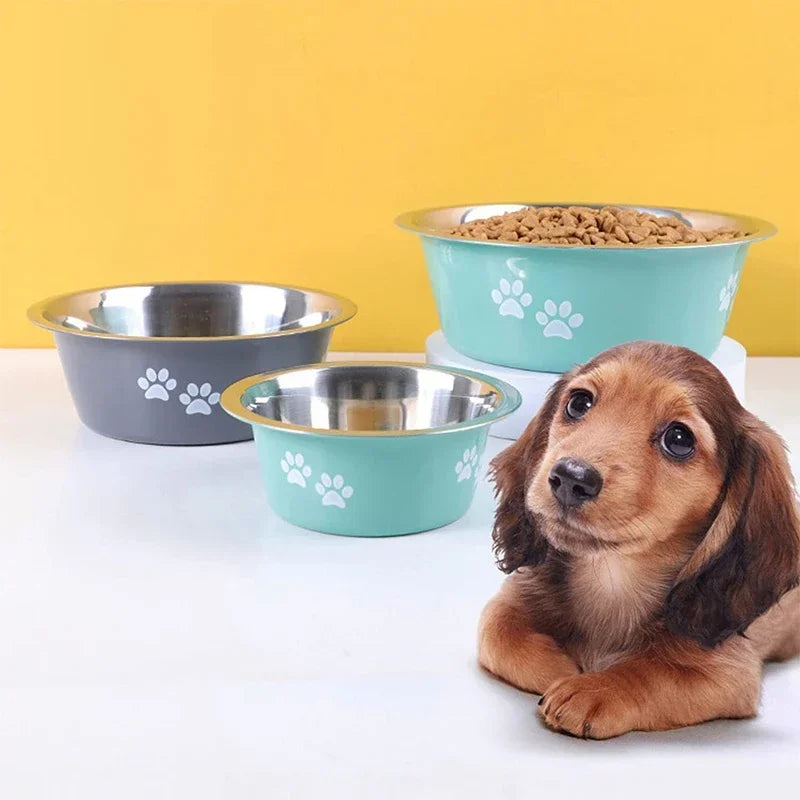 Non-Slip Stainless Steel Dog Bowl for Small, Medium, and Large Dogs, Pet Feeder