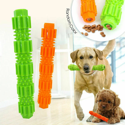 Rubber Chew Toy for Dogs, Squeaky Dispenser for Dental Cleaning