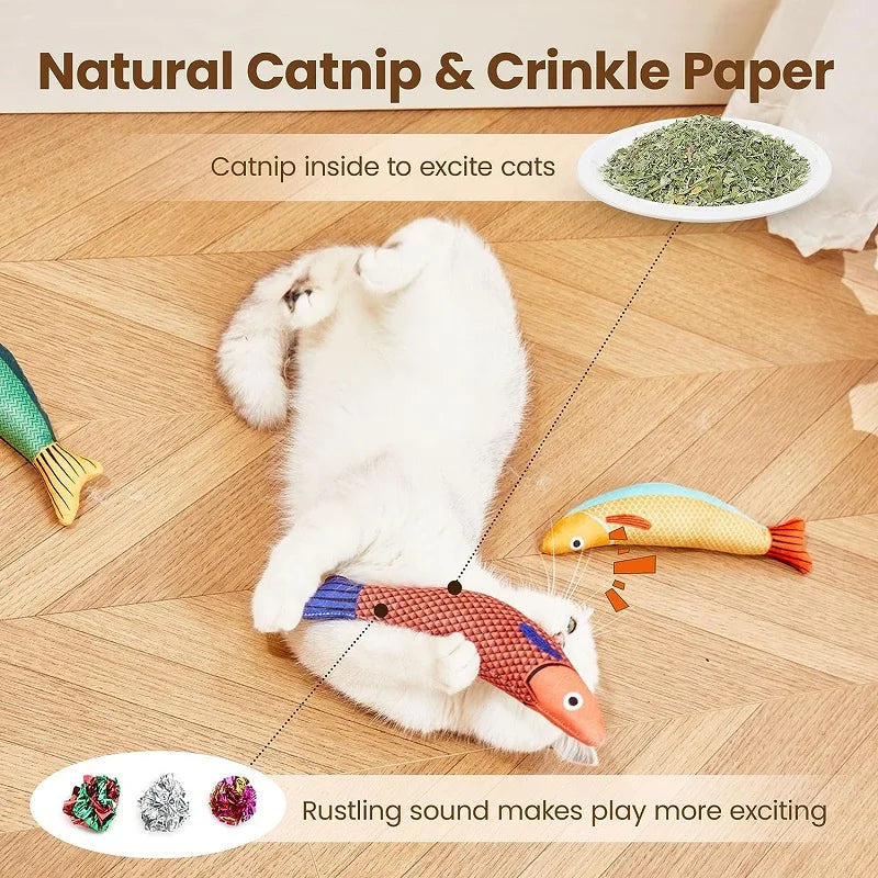 3D Fish Catnip Toy for Cats