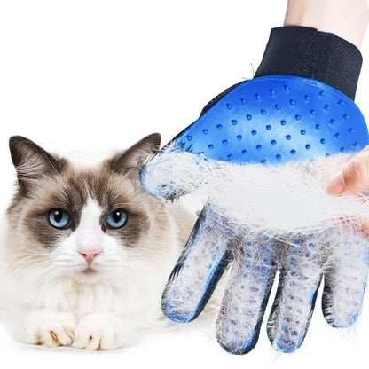 Rubber Pet Grooming Gloves for Hair Removal