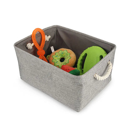 Dog Paw Toy Basket, Personalized Pet Storage Box for Cat and Dog Toys