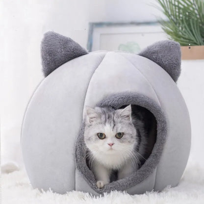 Self-Warming Cave Bed for Cats and Small Dogs, Cozy Design